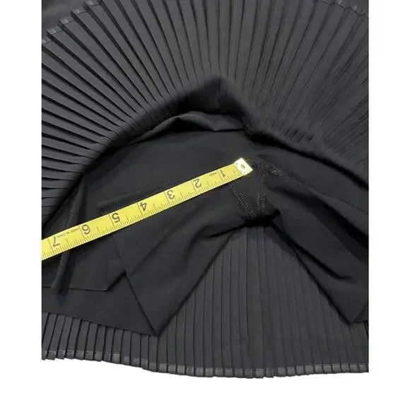 Spanx Yes Pleats Skort Womens Black Athletic Skirt Size 1x Pleated Shorts Liner - Picture 7 of 13